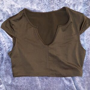 Black crop top